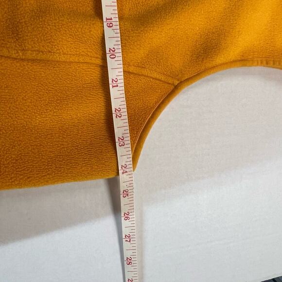 LL Bean Fleece Vest Full Zip Men’s XL Orange - Picture 6 of 8